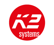 Logo von K2 Systems, Hersteller für Photovoltaik-Montagesysteme